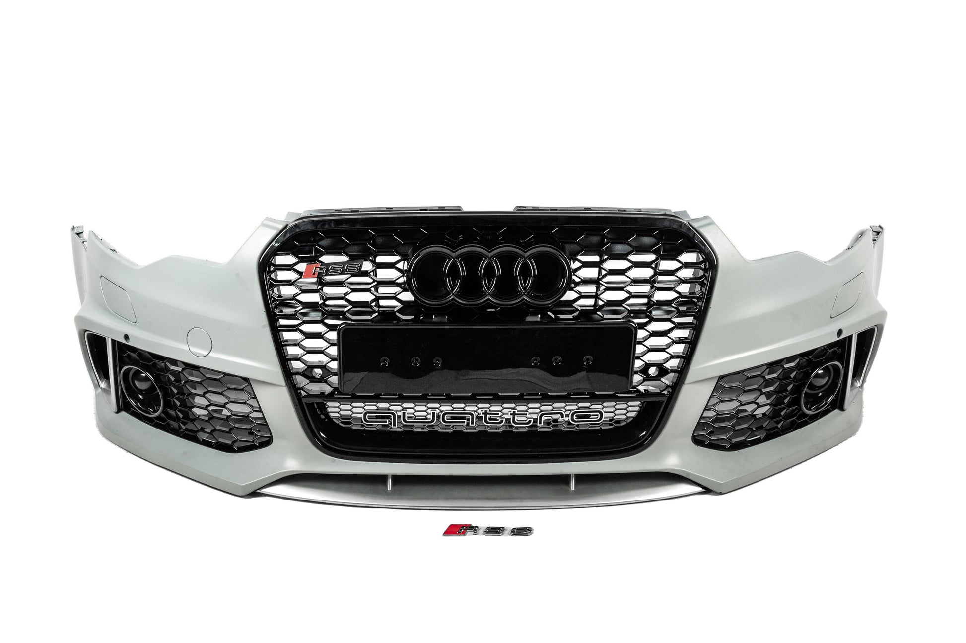 Front bumper with black grille RS6-Style (2011-2014) for Audi A6 C7 2011-2017 - image 1