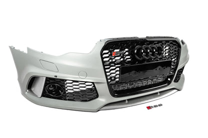 Front bumper with black grille RS6-Style (2011-2014) for Audi A6 C7 2011-2017 - image 4
