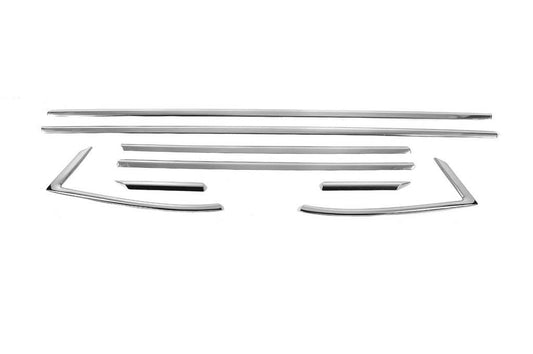 Window edging (HB) (8 pcs., stainless steel) for Opel Astra K 2016-2021 - Reelken Auto