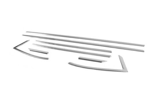 Window edging (HB) (8 pcs., stainless steel) for Opel Astra K 2016-2021 - Reelken Auto