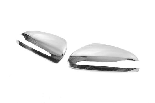 Mirror covers (2 pieces, stainless steel) for Mercedes S-class W222 - Reelken Auto