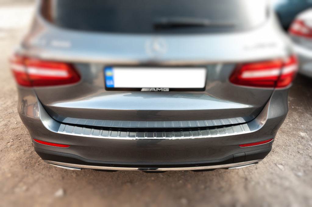 Cover on the rear bumper Carmos (stainless steel) for Mercedes GLC X253 - Reelken Auto