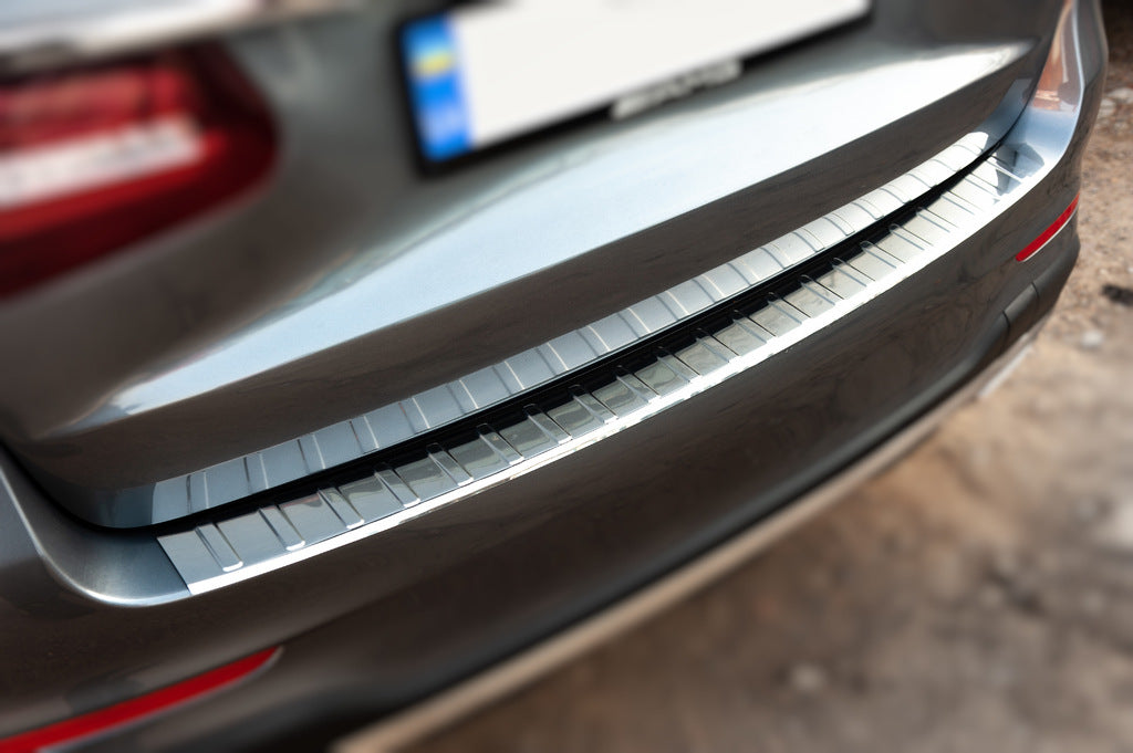 Rear bumper protector Carmos (2015-2019, stainless steel) for Mercedes GLC X253 2015-2022 - image 1