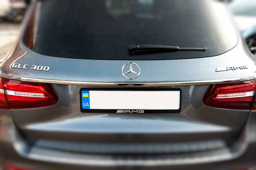 Chrome trim above license plate (stainless steel) for Mercedes GLC X253 2015-2022 - image 2