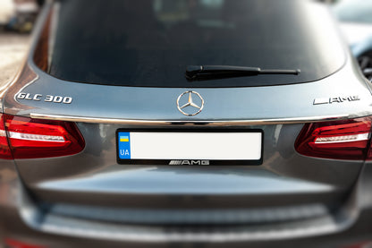 Chrome trim above license plate (stainless steel) for Mercedes GLC X253 2015-2022 - image 2