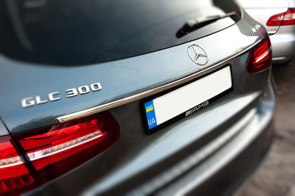 Chrome trim above license plate (stainless steel) for Mercedes GLC X253 2015-2022 - image 3