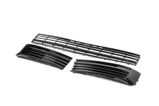 Front lower grill (3 parts, glossy) for Volkswagen T6 - Reelken Auto