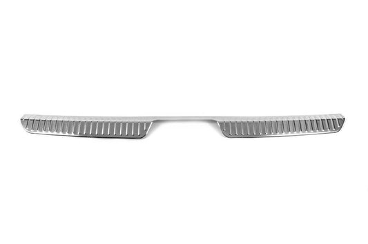 Cover on the rear threshold Carmos (stainless steel) for Peugeot 408 2022↗ year - Reelken Auto