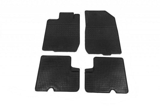 Rubber mats (4 pieces, Polytep) for Dacia Logan I 2005-2008 - Reelken Auto