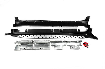 Side sills Niken BMW-style (2 pcs., alu.) for Kia Sportage 2010-2015 - Reelken Auto