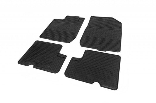 Rubber mats (4 pieces, Polytep) for Dacia Logan I 2008-2012 - Reelken Auto