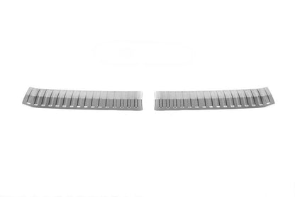 Cover on the rear threshold of Carmos (2 pcs., stainless steel) for Skoda Kamiq - Reelken Auto