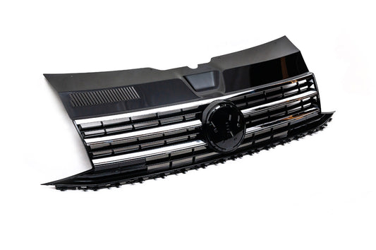 Front grille with chrome strip (for emblem) for Volkswagen T6 2015-2024 - image 1
