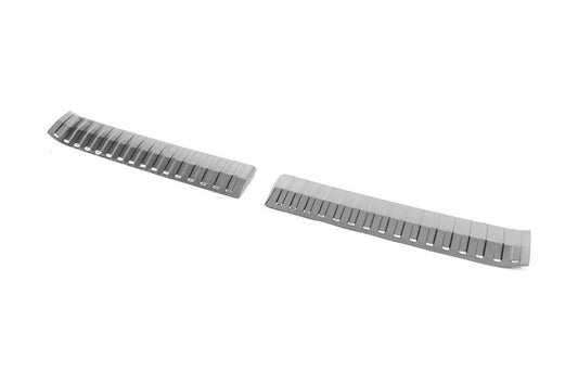 Cover on the rear threshold of Carmos (2 pcs., stainless steel) for Skoda Kamiq - Reelken Auto