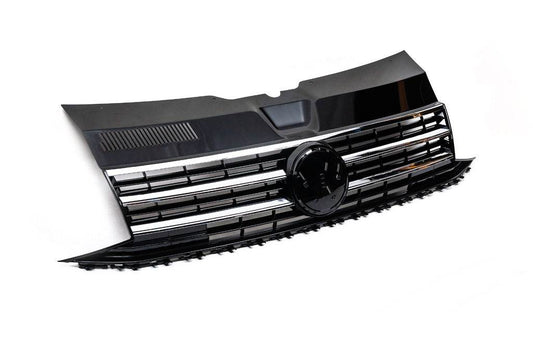 Front grille with chrome strip (under the emblem) for Volkswagen T6 - Reelken Auto