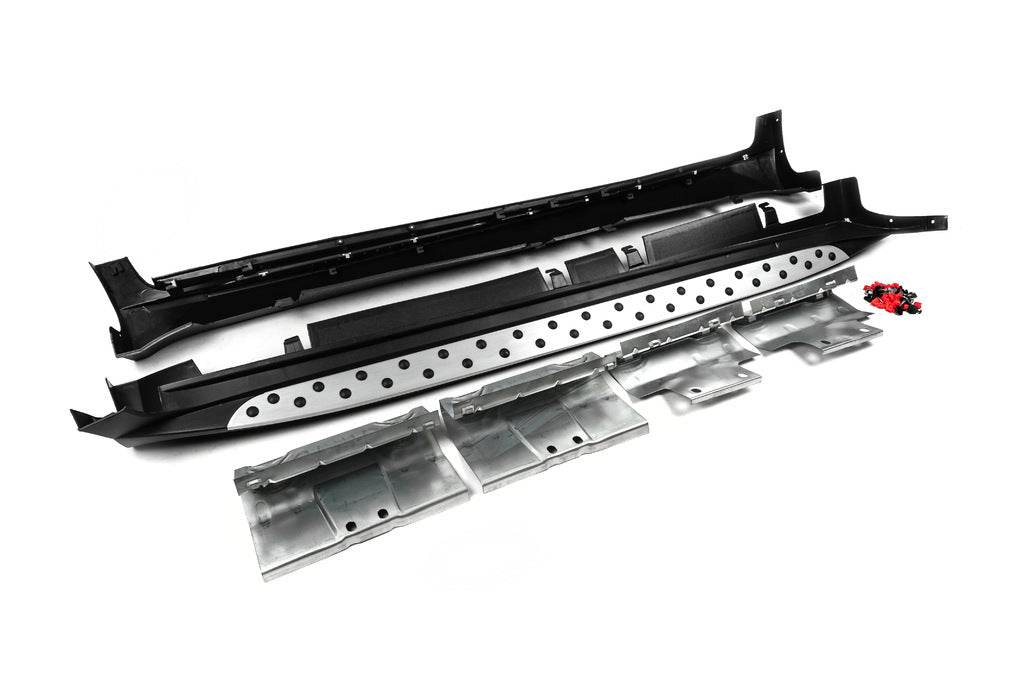 Side sills Niken BMW-style (2 pcs., alu.) for Kia Sportage 2010-2015 - Reelken Auto