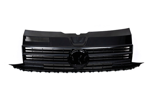 Front Grille Gloss Black (for Emblem) for Volkswagen T6 2015-2024 - image 2