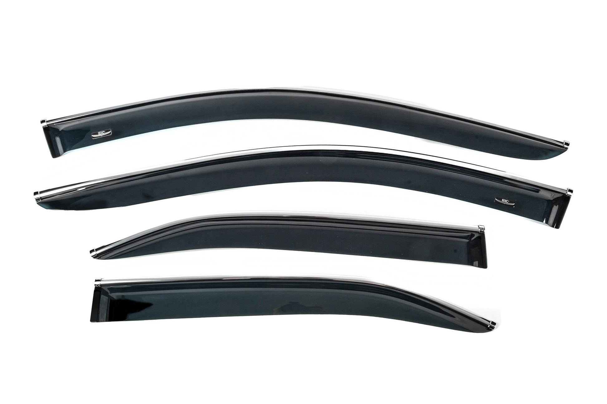 Window visors with chrome trim (EU, 4 pcs, HIC) for Toyota Camry 2006-2011 - image 2