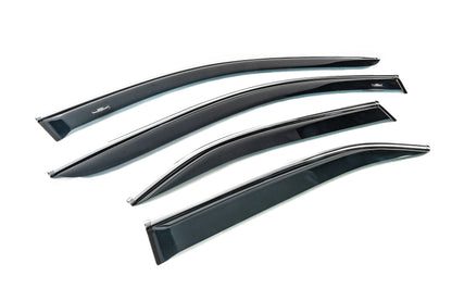 Window Deflectors with Chrome Trim EU (4 pcs, HIC) for Toyota Camry 2006-2011 - image 3