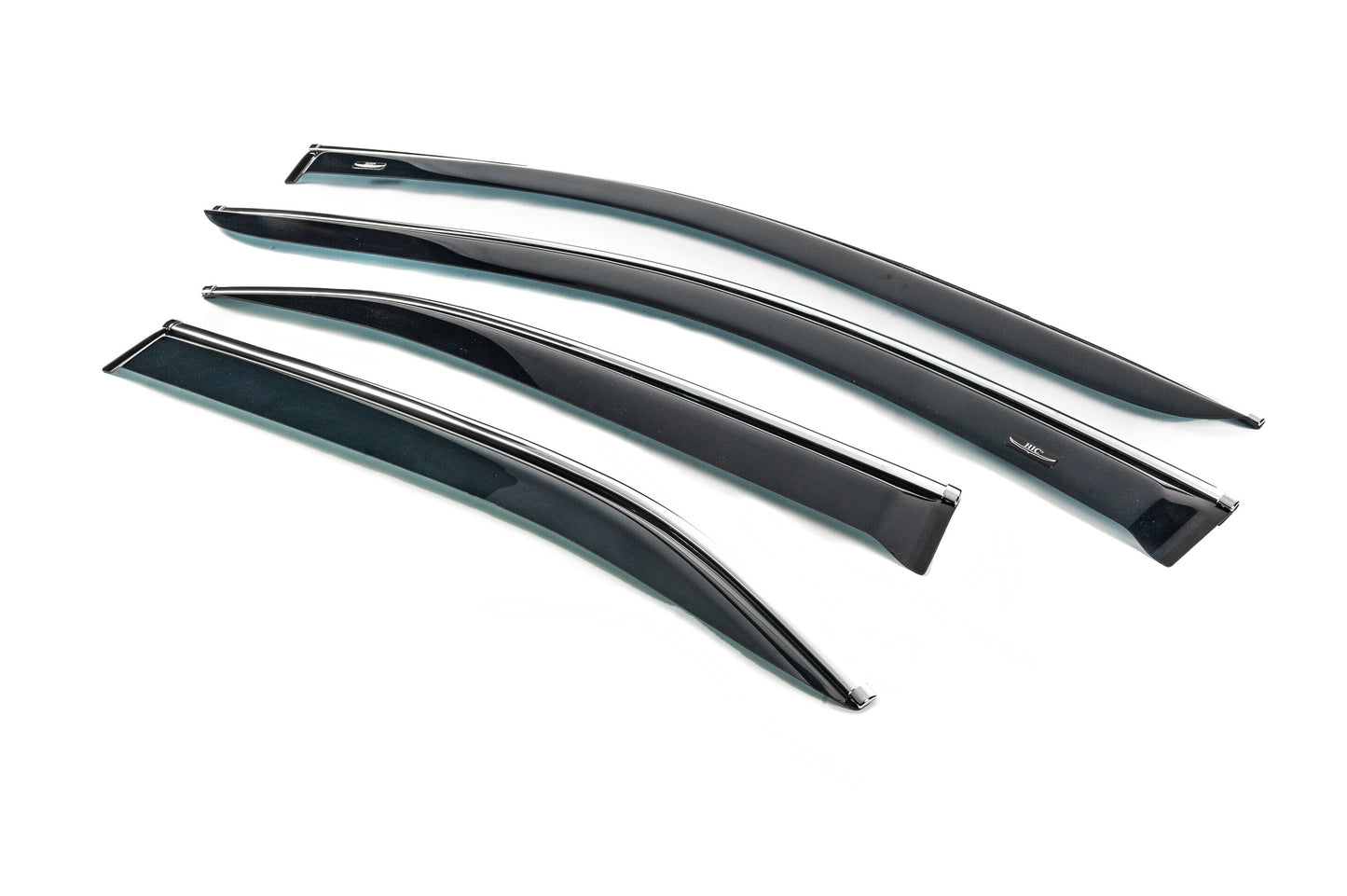 Window visors with chrome trim (EU, 4 pcs, HIC) for Toyota Camry 2006-2011 - image 4
