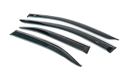 Window visors with chrome trim (EU, 4 pcs, HIC) for Toyota Camry 2006-2011 - image 4