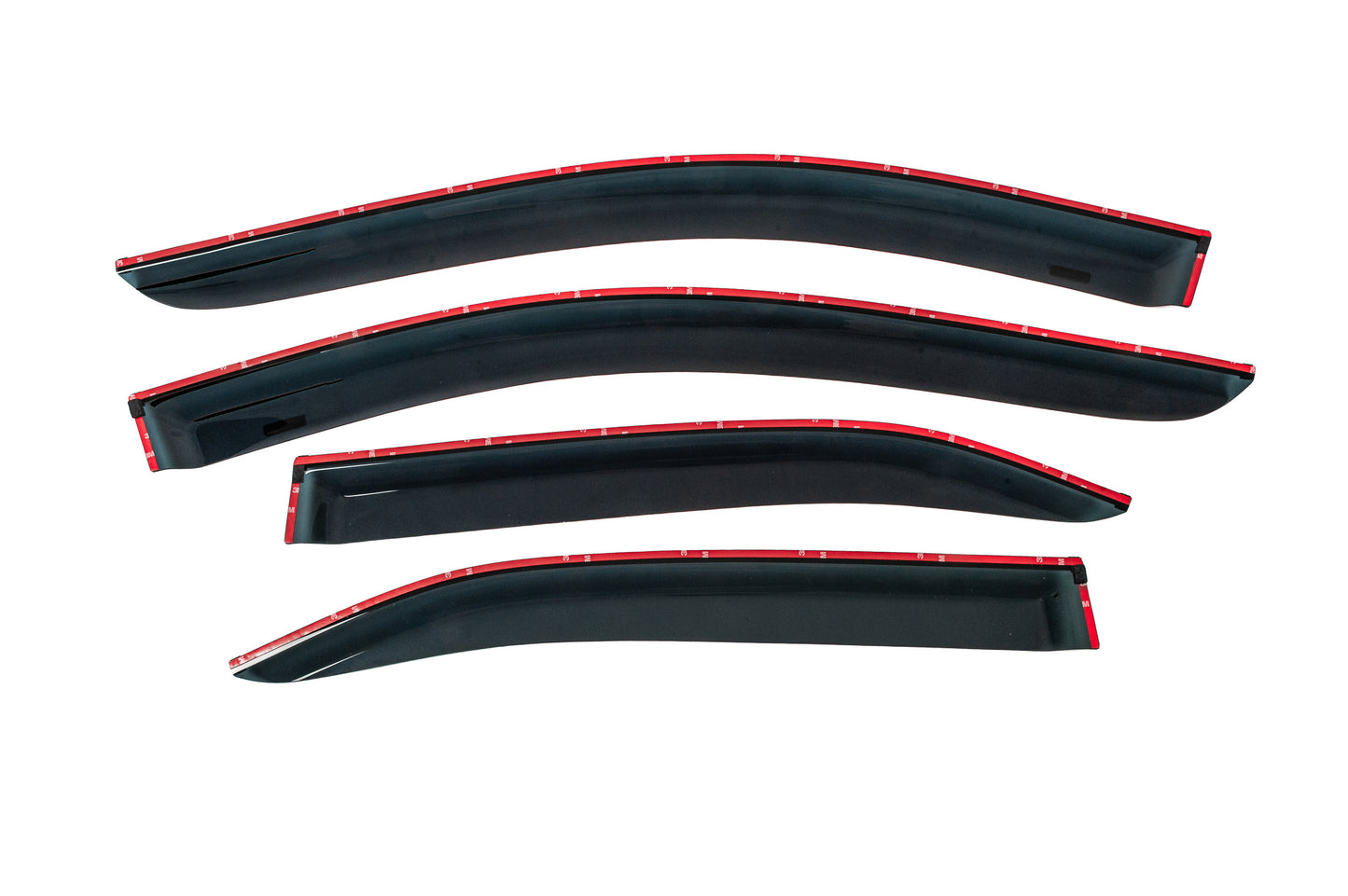 Window visors with chrome trim (EU, 4 pcs, HIC) for Toyota Camry 2006-2011 - image 5