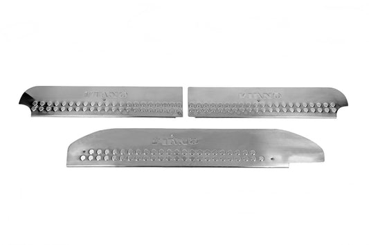 Stainless Steel Door Sill Protectors OmsaLine for Mercedes Viano 2004-2014 - image 2