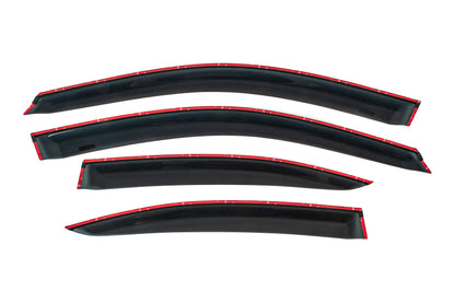 Window deflectors with chrome trim (4 pcs, HIC) for Lexus IS 2005-2013 - image 4