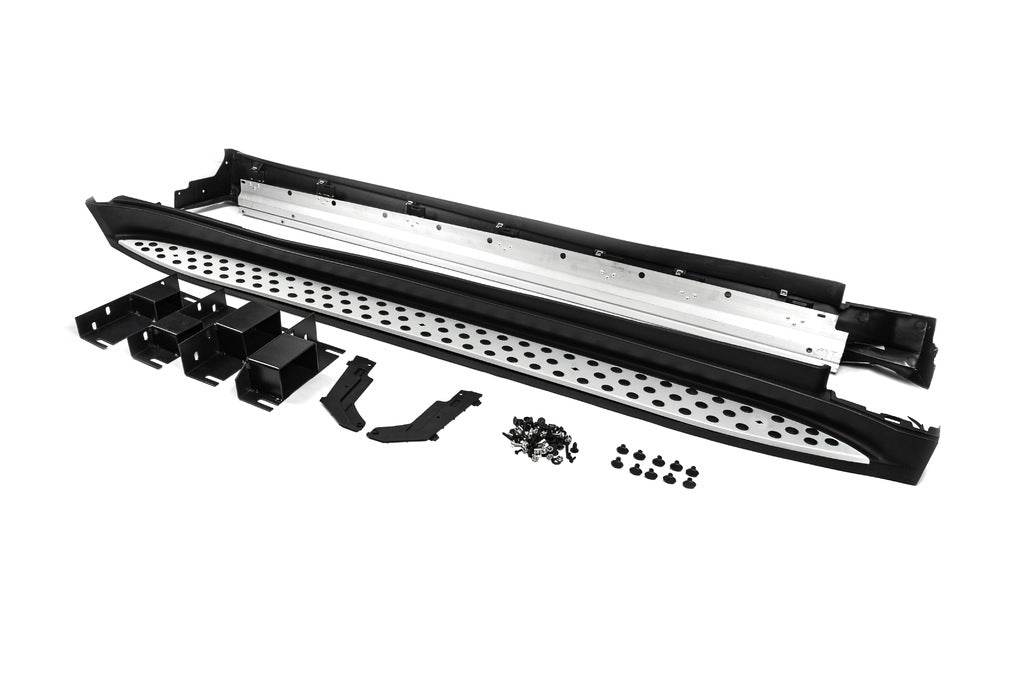 Side steps OEM (2 pieces, aluminum) for Mercedes ML W164 - Reelken Auto
