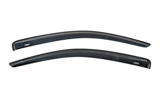 Front window deflectors (3D, 2 pcs, HIC) for Hyundai I-20 2008-2012 - image 1