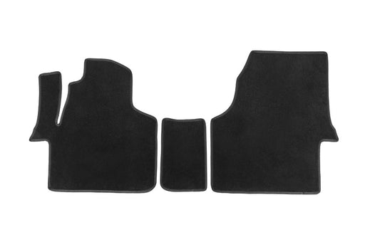Carpet Floor Mats Base V-1 (black) for Mercedes Sprinter W906 2006-2018 - image 1