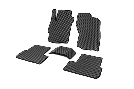 EVA Polyurethane Car Floor Mats, Black for Mitsubishi Lancer X 2008- - image 2