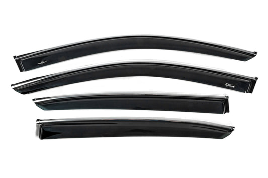 Window Deflectors SD with Chrome Trim for USA (4 pcs, HIC) for Honda Accord IX 2013-2017 - image 1