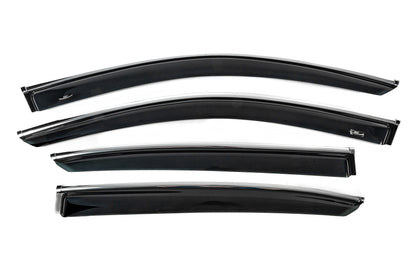 Window Deflectors SD with Chrome Trim for USA (4 pcs, HIC) for Honda Accord IX 2013-2017 - image 1