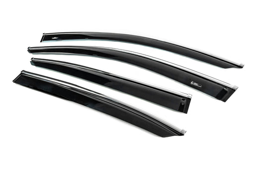 Window Deflectors SD with Chrome Trim for USA (4 pcs, HIC) for Honda Accord IX 2013-2017 - image 2