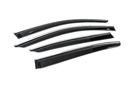 Window Deflectors SD with Chrome Trim for USA (4 pcs, HIC) for Honda Accord IX 2013-2017 - image 3