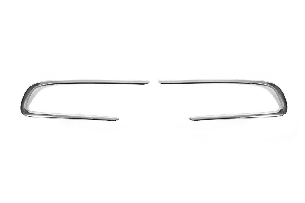 Covers for fog lights (2 pcs., stainless steel) for Fiat Tipo 2016↗ year - Reelken Auto