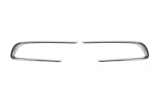 Covers for fog lights (2 pcs., stainless steel) for Fiat Tipo 2016↗ year - Reelken Auto