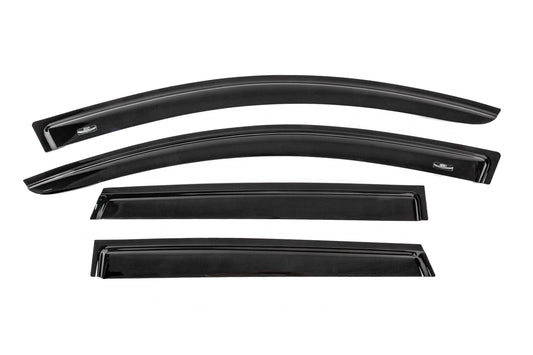 Window deflectors for 7-seater (4 pcs, HIC) for Nissan Qashqai 2007-2010 - image 1