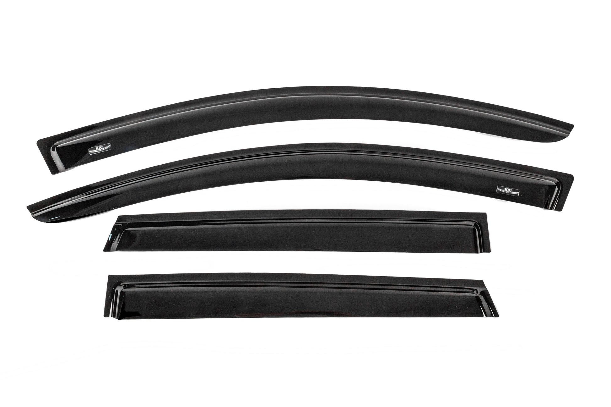 Window deflectors for 7-seater (4 pcs, HIC) for Nissan Qashqai 2010-2014 - image 1