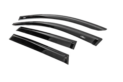 Window deflectors for 7-seater (4 pcs, HIC) for Nissan Qashqai 2007-2010 - image 2