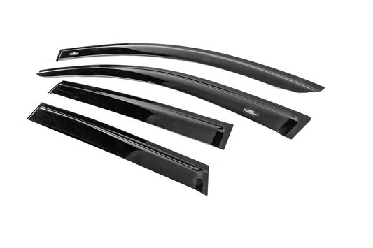 Window deflectors for 7-seater (4 pcs, HIC) for Nissan Qashqai 2010-2014 - image 2