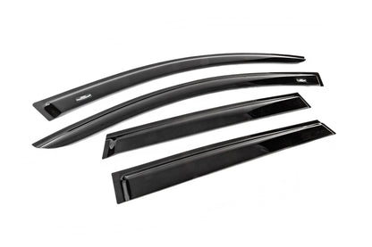 Window deflectors for 7-seater (4 pcs, HIC) for Nissan Qashqai 2010-2014 - image 3