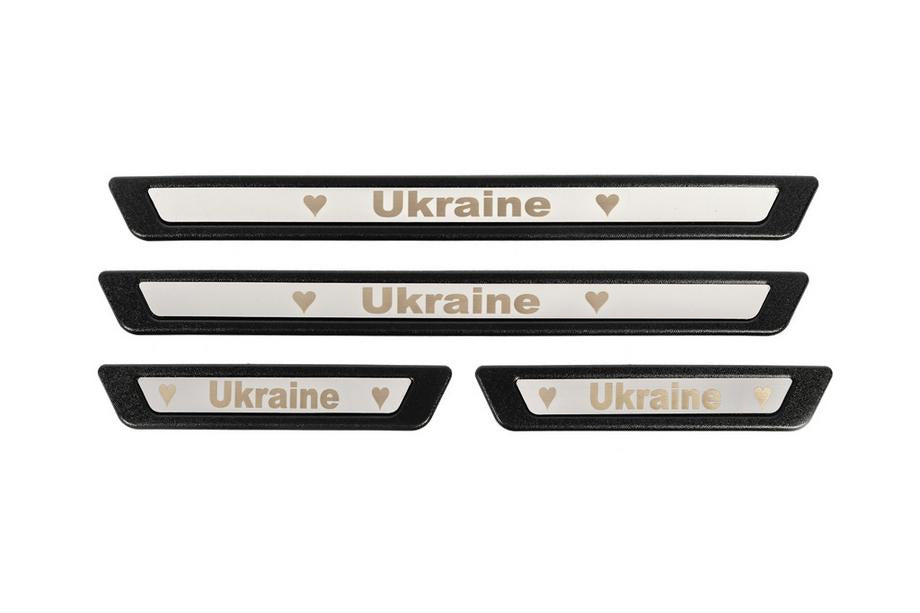 Door sill protectors Honda eNP1 (Ukraine, 4 pcs, stainless steel) for Honda eNP1 2022- - image 5