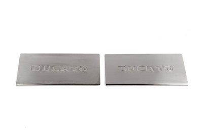Interior door sills Carmos V2 (2 pcs, stainless steel) for Fiat Ducato 2006-2025 - Reelken Auto