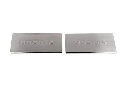 Interior door sills Carmos V2 (2 pcs, stainless steel) for Fiat Ducato 2006-2025 - Reelken Auto