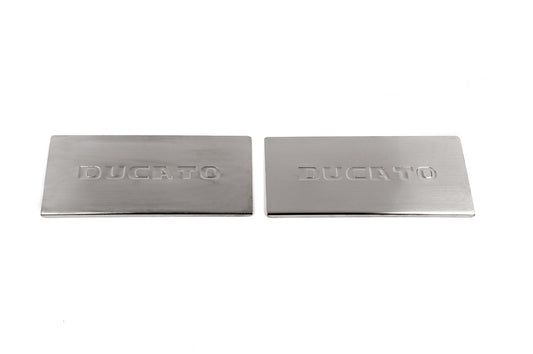 Interior door sill plates Carmos V2 (2 pcs, stainless steel) for Fiat Ducato 2006-2025 - image 2