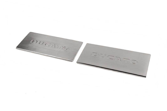 Interior door sills Carmos V2 (2 pcs, stainless steel) for Fiat Ducato 2006-2025 - Reelken Auto