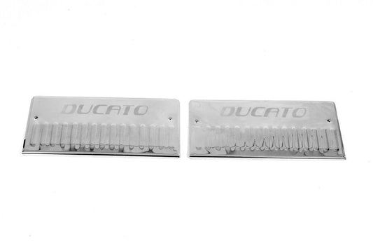 Interior door sills Carmos V3 (2 pcs, stainless steel) for Fiat Ducato 2006-2025 - Reelken Auto