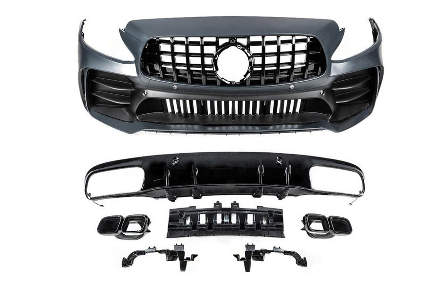 Body kit with diffuser for Coupe (Black Mamba C63GT design) for Mercedes C-сlass W205 2014-2021 - image 5
